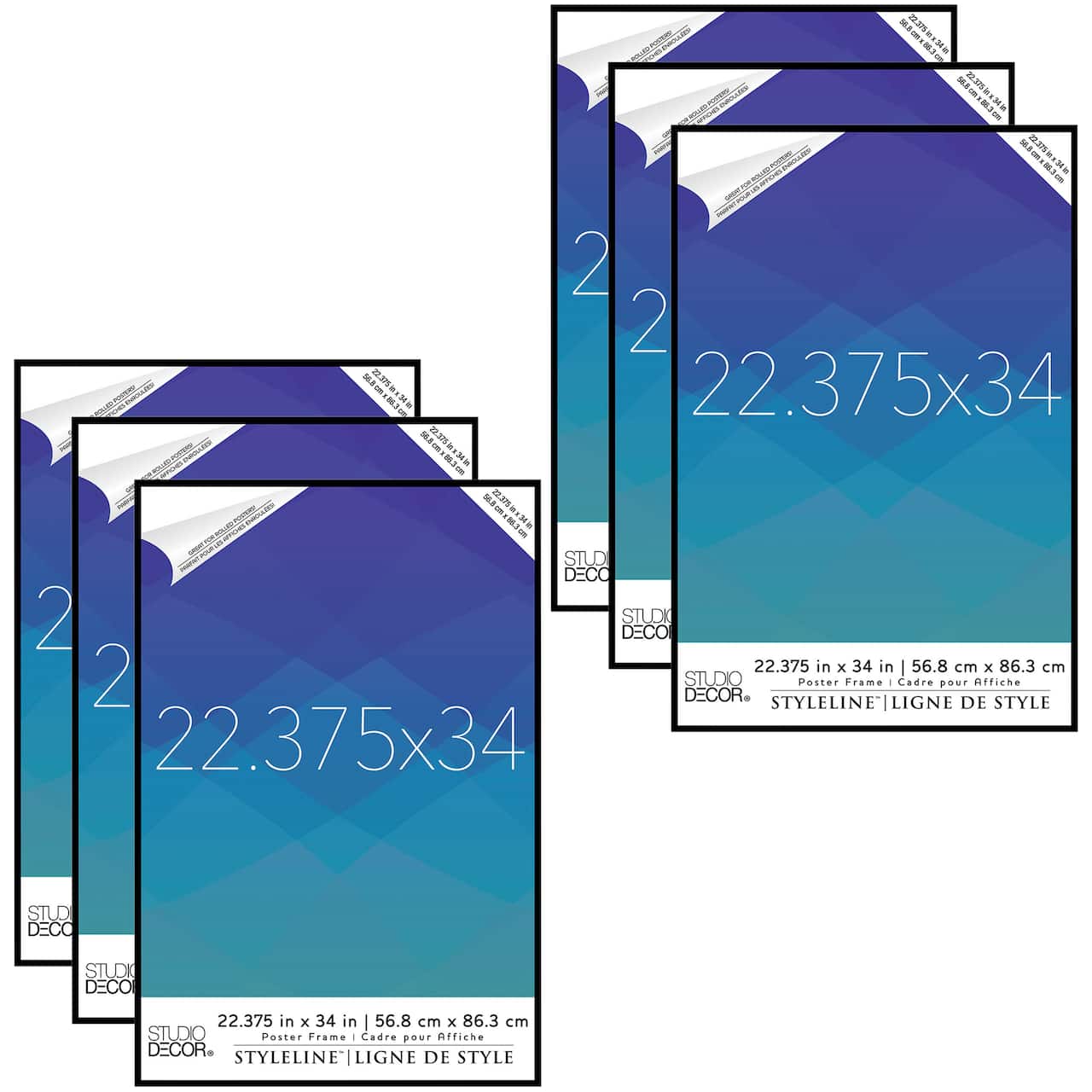 6 Pack: Poster Frame Styleline™ by Studio Décor®